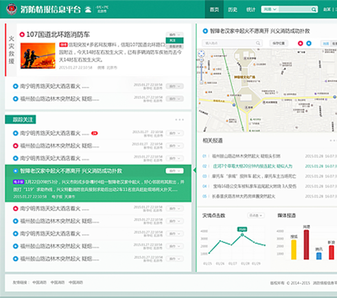 合力億捷消防情報(bào)監(jiān)控信息平臺界面設(shè)計(jì)